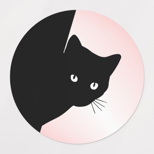 Sly Black Cat Pink Labels (Design 1)