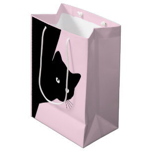 Sly Black Cat Pink Medium Cadeauzakje