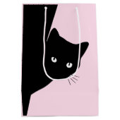 Sly Black Cat Pink Medium Cadeauzakje (Achterkant)