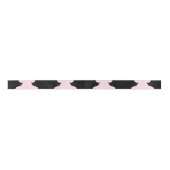 Sly Black Cat Pink Satin Ribbon Satijnen Lint (Voorkant)