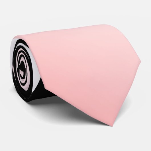 Sly Black Cat Pink Stropdas (Opgerold)