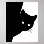 Sly Black Cat Poster (Voorkant)