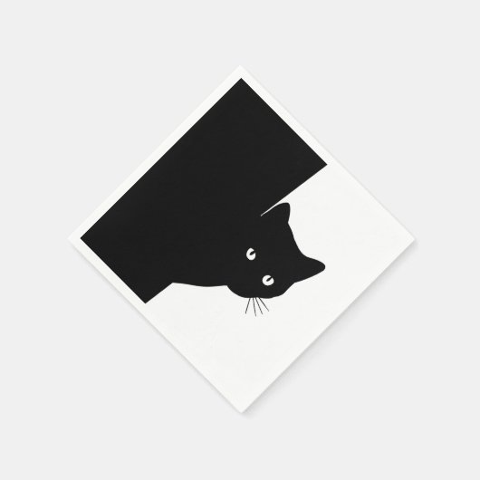 Sly Black Cat Servet (Hoek)