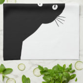 Sly Black Cat Theedoek (Gevouwen)