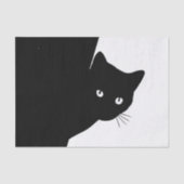 Sly Black Cat Tissuepapier (Voorkant)