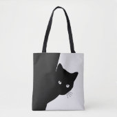 Sly Black Cat Tote Bag (Voorkant)