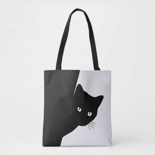 Sly Black Cat Tote Bag (Voorkant)