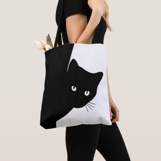 Sly Black Cat Tote Bag (Dichtbij)