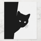 Sly Black Cat Wijn Etiket (Enkel label)