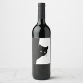 Sly Black Cat Wijn Etiket (Voorkant)