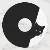 Sly Black Cat Wijnglaslabel (Voorkant)