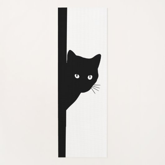 Sly Black Cat Yogamat (Voorkant)