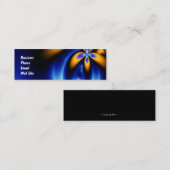 Sly Blue en Gold Mini Visitekaartje (Voorkant / Achterkant)