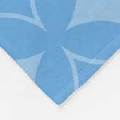 Sly blue shippo-patroon fleece deken (Hoek)