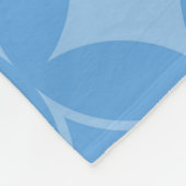 Sly blue shippo-patroon fleece deken (Hoek)