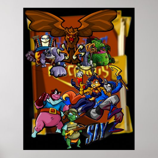 Sly Cooper en de Thievius Raccoonus Poster (Voorkant)