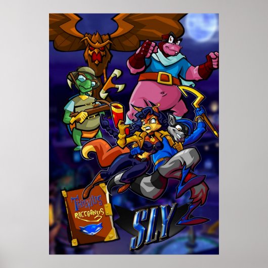 Sly Cooper en de Thievius Raccoonus Poster (Voorkant)
