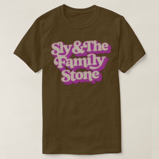 Sly de familie steen t-shirt (Design voorkant)