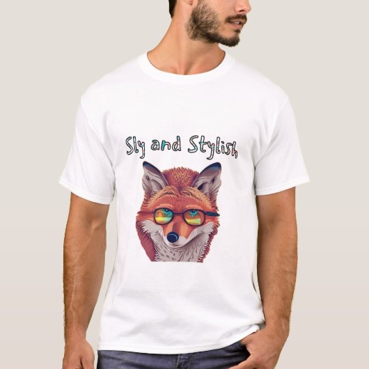 Sly en stijlvolle vos t-shirt (Voorkant)
