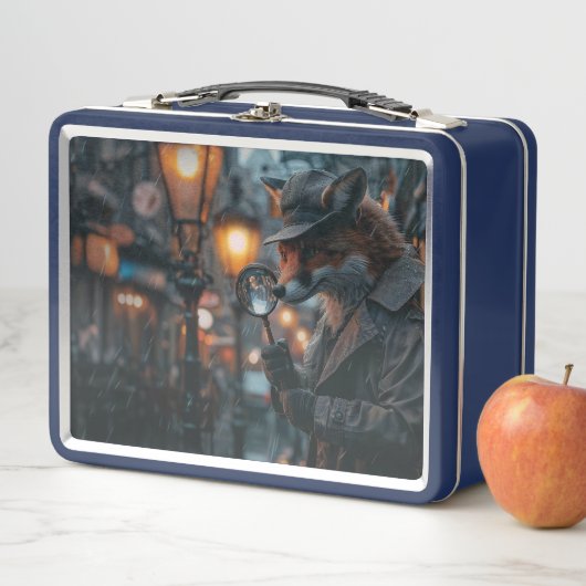 Sly fox detective in een noir setting (In situ)