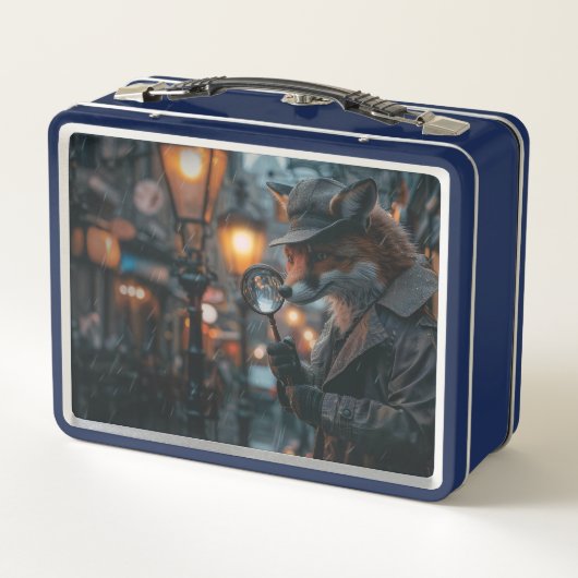 Sly fox detective in een noir setting (Achterkant)