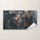 Sly fox detective in een noir setting handdoek (Handdoek)