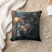 Sly fox detective in een noir setting kussen (Deken)