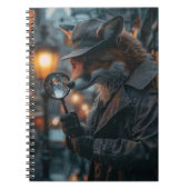 Sly fox detective in een noir setting notitieboek (Voorkant)