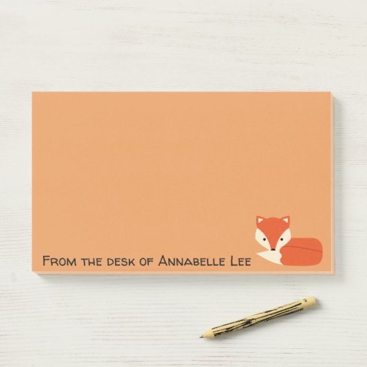 Sly Fox Post-it® Notes (Op bureau)
