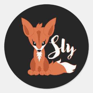 Sly Fox Ronde Sticker