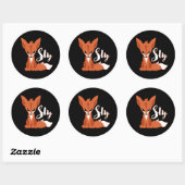 Sly Fox Ronde Sticker (Vel)