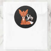 Sly Fox Ronde Sticker (Tas)