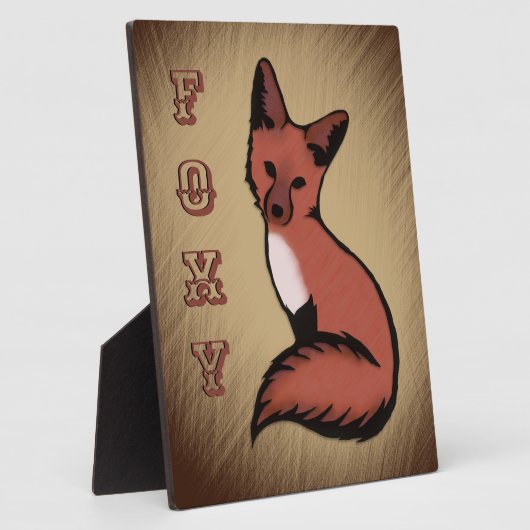 Sly Foxy Fox, speciaal aangepast Fotoplaat (Zijkant)