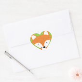 Sly Little Fox- Woodland Friends Hart Sticker (Envelop)