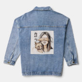 Sly maar verlegen denim jacket (Achterkant)