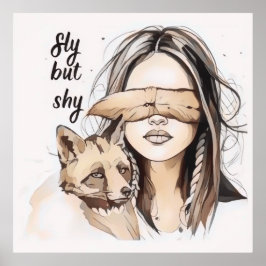 Sly maar verlegen poster