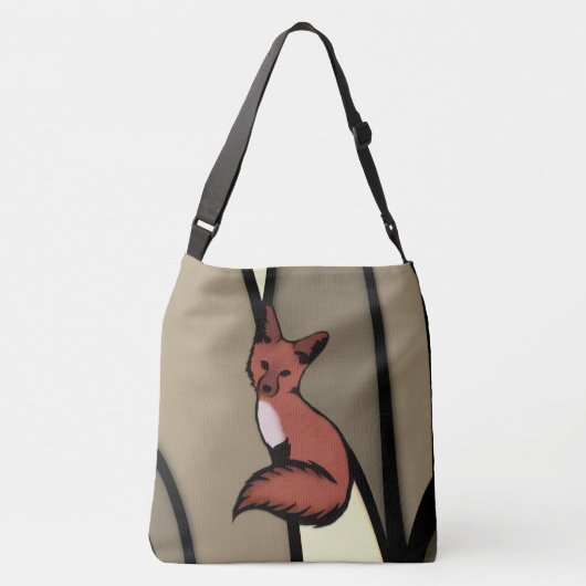 Sly Red Fox Crossbody Tas (Achterkant)