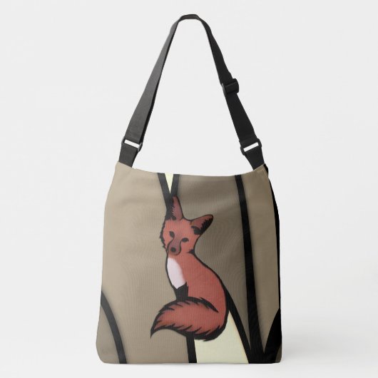 Sly Red Fox Crossbody Tas (Voorkant)