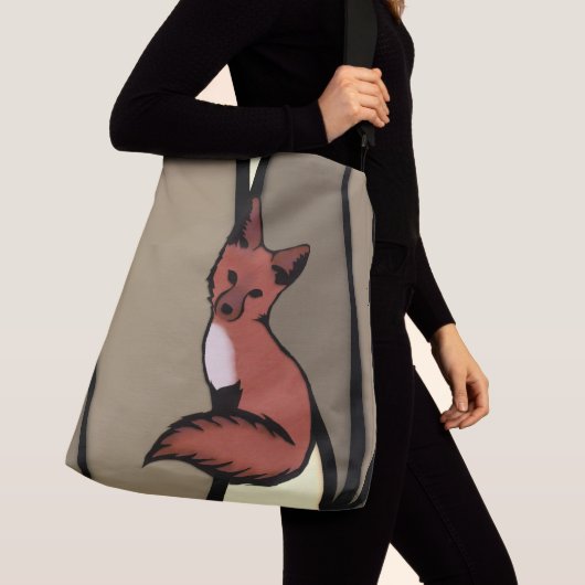 Sly Red Fox Crossbody Tas (Dichtbij)