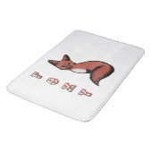 Sly Red Foxy Fox Badmat (Gekanteld)