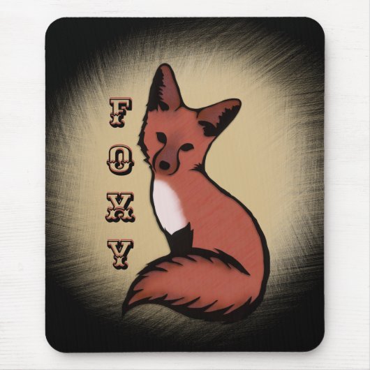 Sly Red Foxy Fox Muismat (Voorkant)