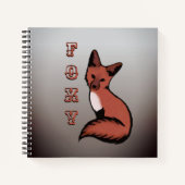 Sly Red Foxy Fox Notitieboek (Voorkant)