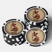 Sly Red Foxy Fox Pokerchips (Opstapeling)