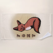Sly Red Foxy Fox Strandlaken (Voorkant)