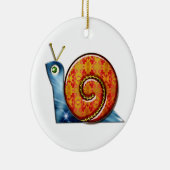 Sly Snail Keramisch Ornament (Rechts)
