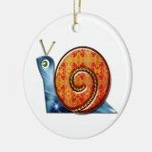 Sly Snail Keramisch Ornament (Links)