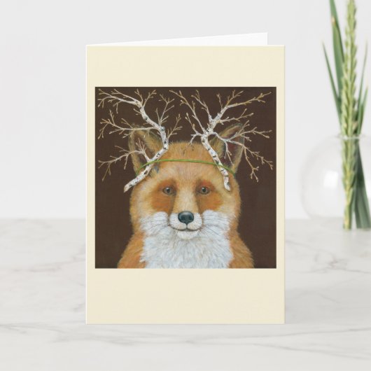 Sly Sylvie de vos kerstkaart Kaart (Voorkant)