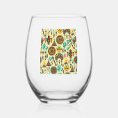 slyterstarinu wijnglas zonder voet (Voorkant)