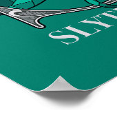 SLYTHERIN™ Crosshatch Embleem Poster (Hoek)