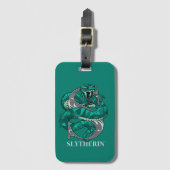 SLYTHERIN™ Crosshatched Emblem Bagagelabel (Voorkant (verticaal))